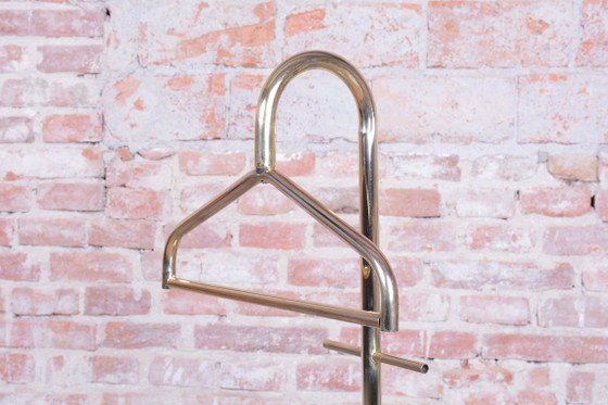 Servomuto originale Mid-Century, Ottone, Marmo, Francia, anni '60 – Appendiabiti (photo 3 of 7)