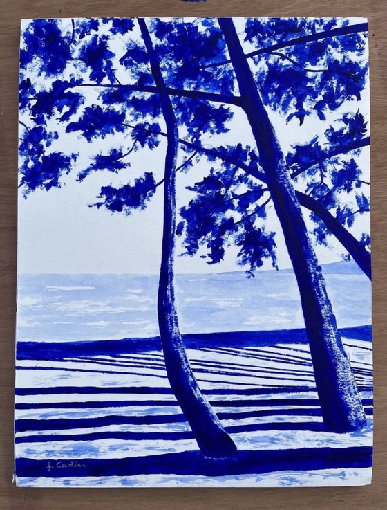 Image 1 of Acrilico su carta Hahnemuhle bianca. Dimensioni 40x30 cm.