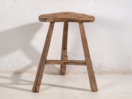 Antiker chinesischer Hocker (ca. 1900) #11, Holz, Braun, Rustic (Foto 17 von 35)