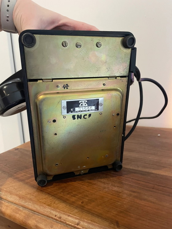 Vintage zwart Bakeliet SNCF Telefoon – Decoratieve objecten (photo 3 of 3)