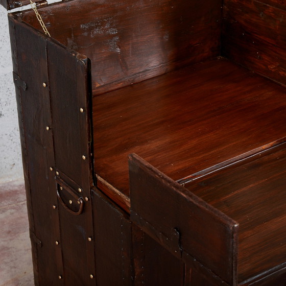 Rollbarer Reisekleiderschrank mit Fächern – Reisetaschen, Metall, Vintage (photo 19 of 26)
