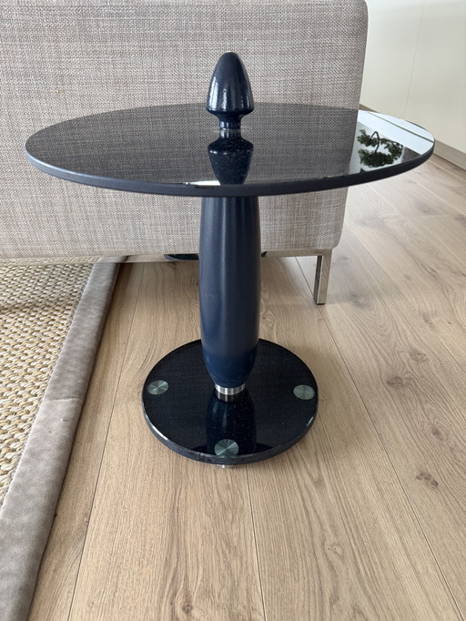 Leolux Zyga design bijzettafel bleu verre