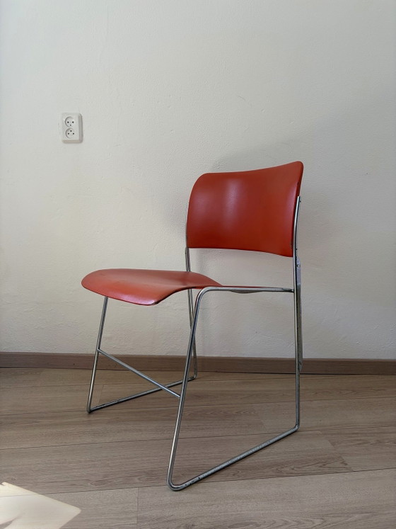 GF Business 40/4 1974 (8 sillas) – GF Business Furniture, Sillas de comedor, Metal, Chrome (photo 5 of 6)