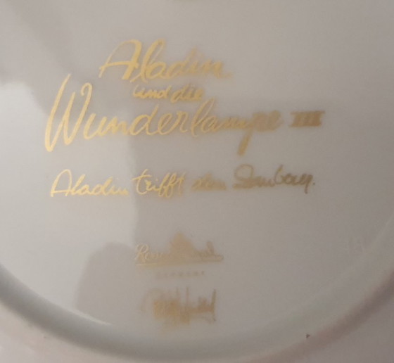Image 1 of 4x Assiettes de collection Rosenthal Aladin Ligne studio Bjørn Wiinblad + livret