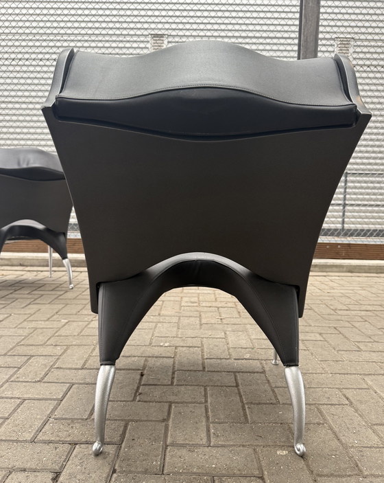 Image 1 of 2x poltrone lounge Bořek Šípek Maletak per Maletti, anni '90