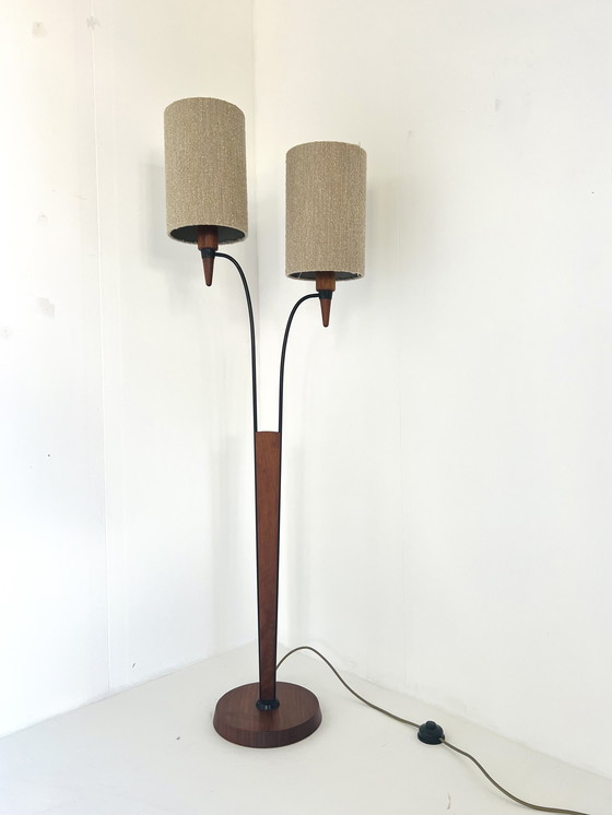 Image 1 of Lampada da terra vintage in teak anni &#39;60