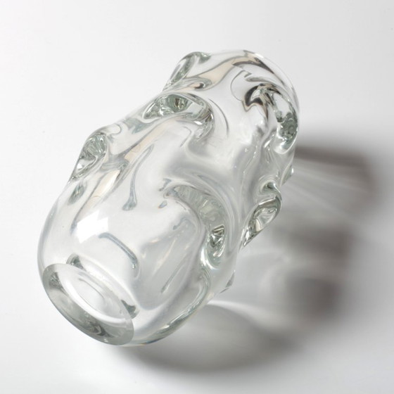 Mid-Century Clear Crystal Vase / Börne Augustsson / Åseda Glasbruk / Sweden / 1940s (photo 12 of 12)