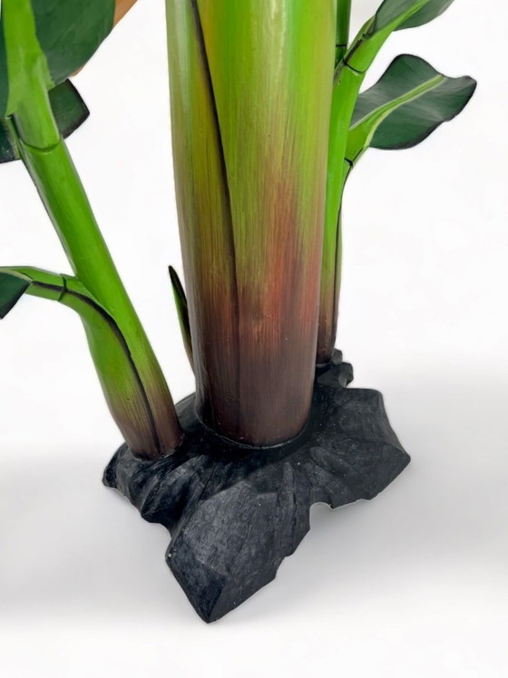 Image 1 of Pianta di banane in legno botanico vintage
