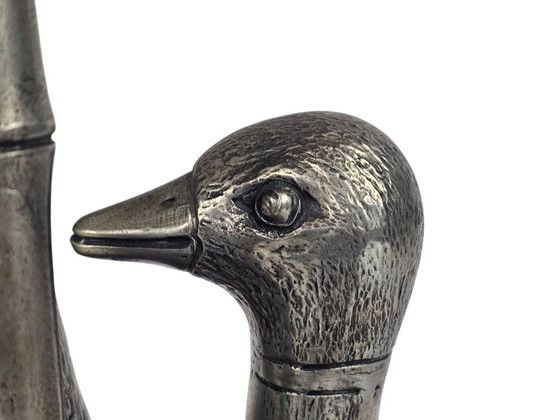 Image 1 of Lámpara de pie extragrande de hojalata - Lámpara decorativa figurativa - Tercer cuarto del siglo XX