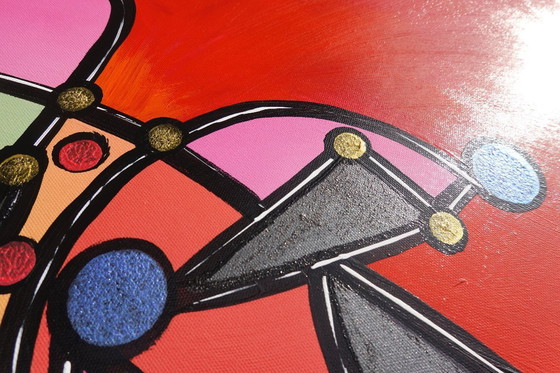 Image 1 of Kubismus A1430 - abstrakte Malerei XXL