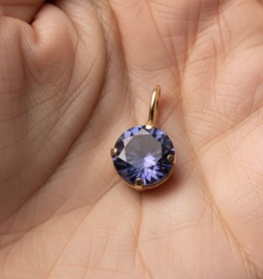 Enola-Anhänger, 18 Karat Gold, Amethyst – cadeaus