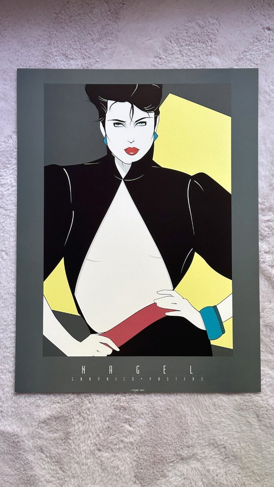 Image 1 of Patrick Nagel 80s Poster Art Print Litografía Chaqueta