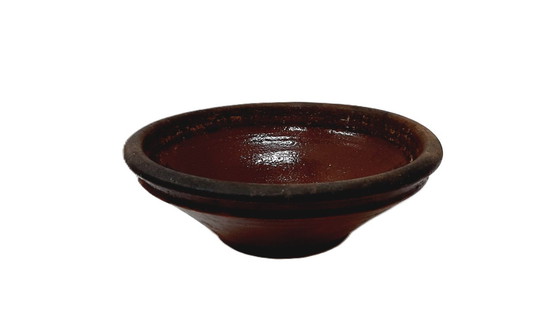 Image 1 of Vintage Rustic Ceramic Bowl, Brown