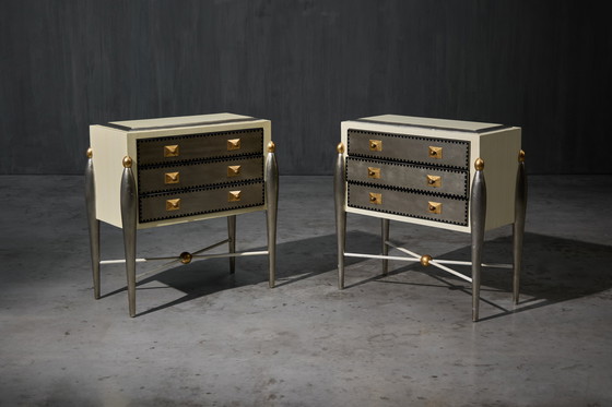 Image 1 of Cassettiere Hollywood Regency Glam, Francia, anni '70