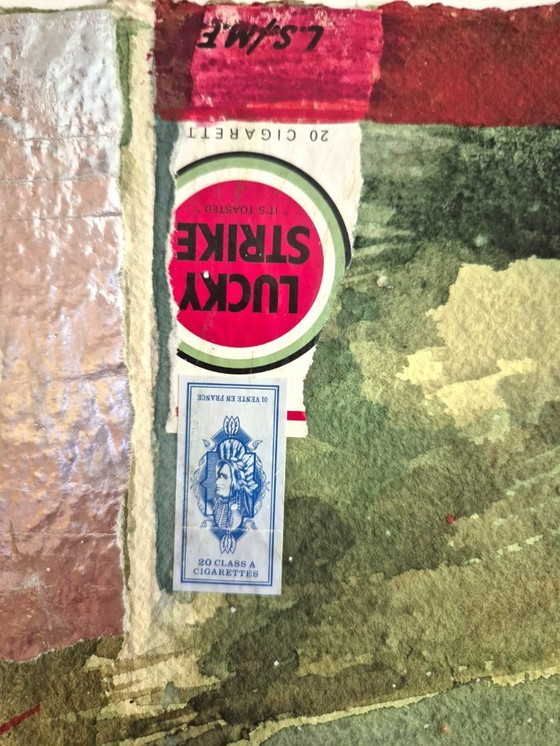 Image 1 of Herman Van Der Werf, technique mixte sur carton, signée et datée 1998