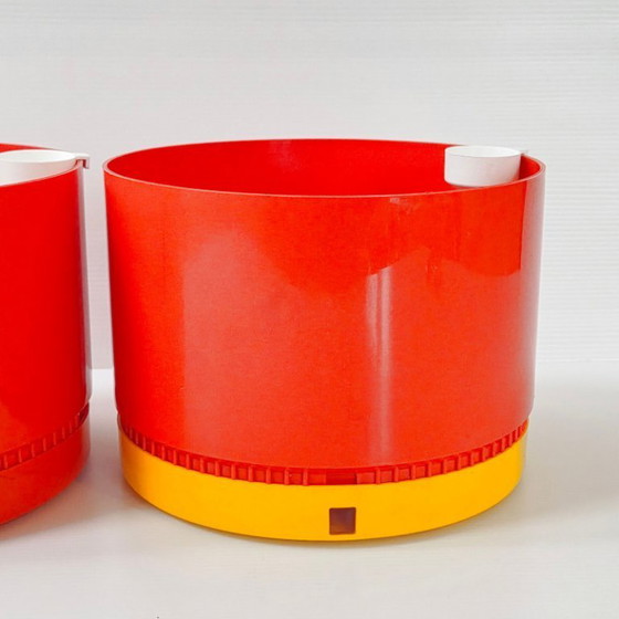 Image 1 of COPPIA DI VASI ROTONDI VINTAGE 1970 NENA BALSARI VASTILL BY-REFLEX ANNI '70