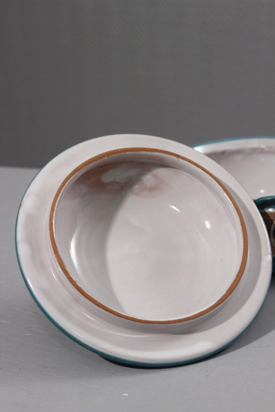 Image 1 of Robert Picault in Vallauris – Gemüsefonduetopf mit Deckel, 31 cm, Frankreich, 1950er Jahre