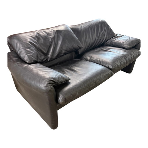 Divano 2 posti Cassina Maralunga – 2 zitsbanken, Leather