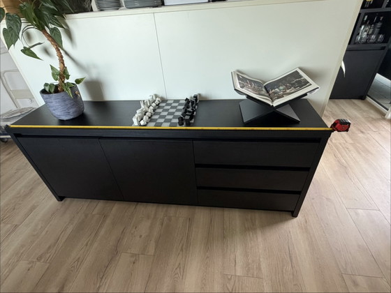 Mooi houten dressoir in zwart met nerf – Lamulux, Wood (photo 7 of 15)