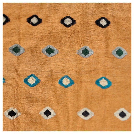Handgewebter und handgeknüpfter Reliefteppich | Wolle | Moderner Strukturteppich | 132 × 187 cm (52 ​​× 74 (photo 6 of 10)