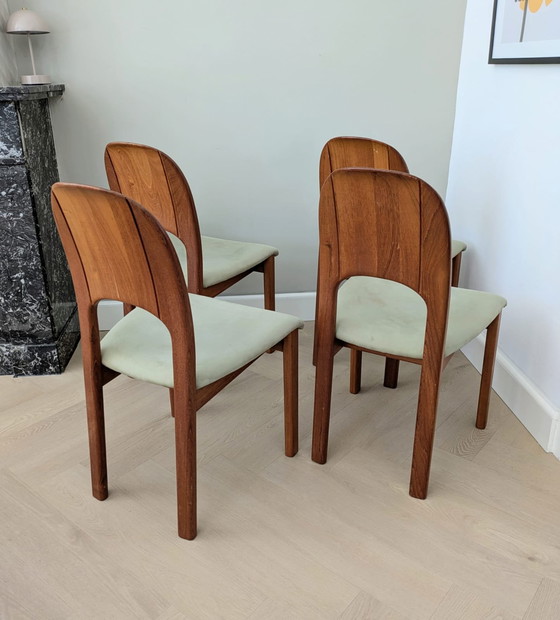 Image 1 of Vintage Danish set, 4 dining chairs, Holstebro