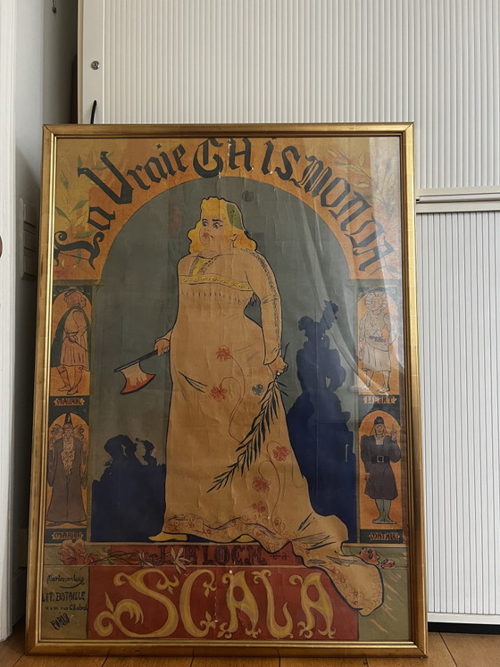 Image 1 of Ingelijste poster op doek van 'La Vraie Gismonda'