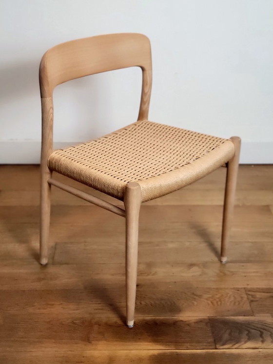 Image 1 of Set di 4 sedie modello 75 di N.O. Møller in legno di faggio