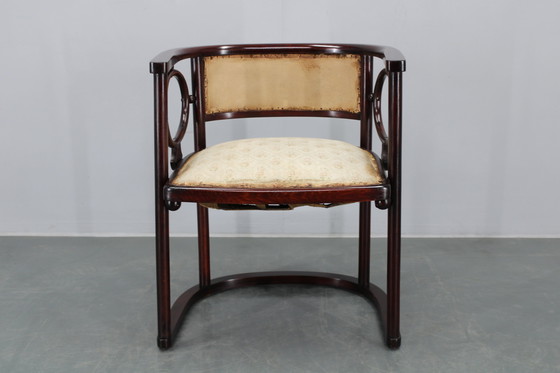 Image 1 of Josef Hoffmann Variatie van Art Nouveau "Fledermaus" Fauteuil door Fischel