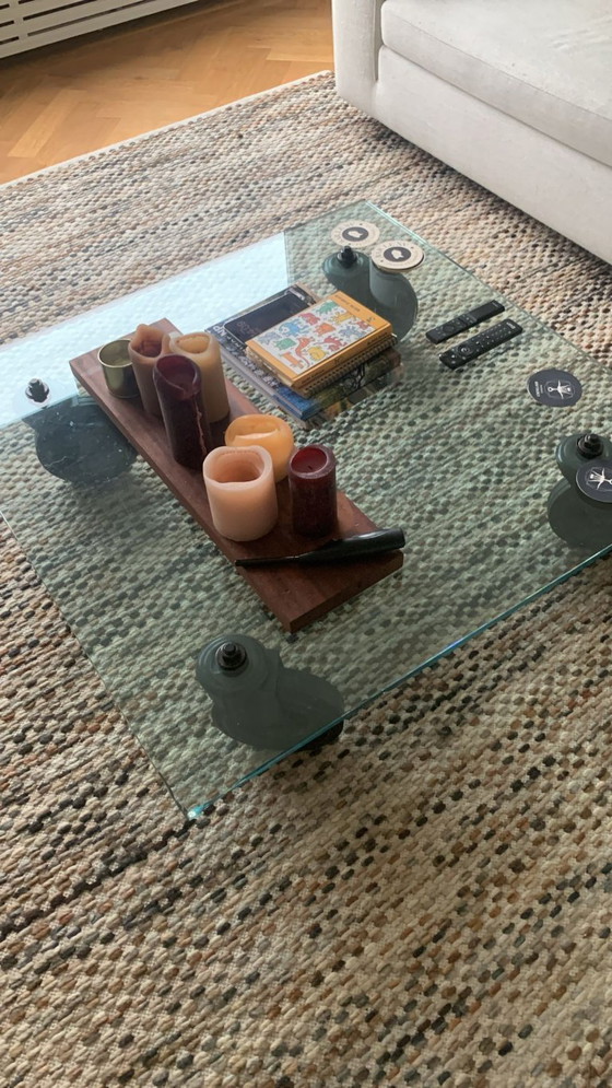 Image 1 of Fontana Arte Tavolo Con Ruote Coffee table on wheels