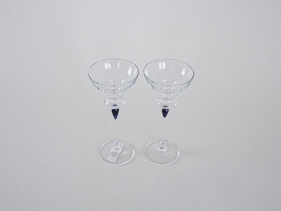 Image 1 of Set van twee glazen, Deens design, jaren 70, vervaardigd in Denemarken.