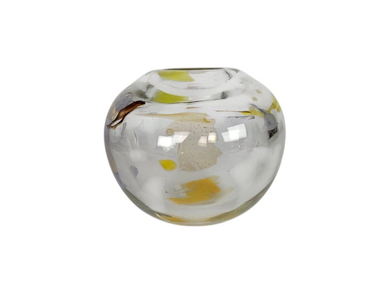 Image 1 of Leerdam Glas - Marinke van Zandwijk en Roel Oliver - "Vissekom" - 2000