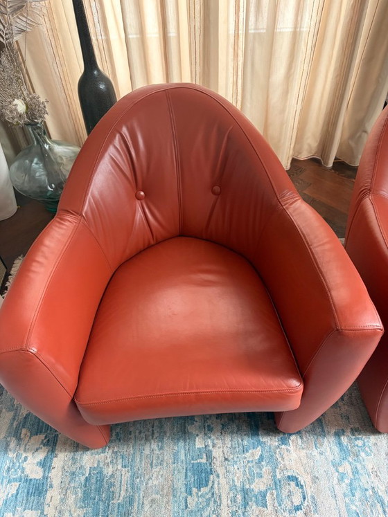 Deux fauteuils Leolux Carabas – Leather (photo 4 of 9)