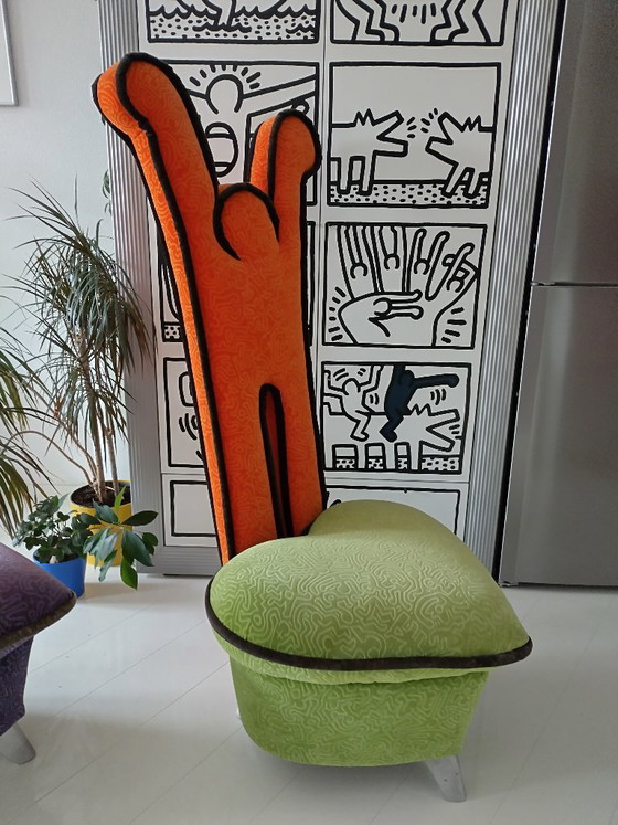 Image 1 of Bretz/Kultsofa, Keith Haring Design-Stuhl, Orange