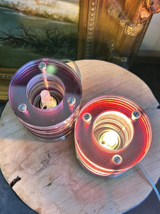 Coppia di Lampade da tavolo vintage Brilliant Palma – Metal, Glass (photo 7 of 12)
