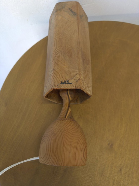 Image 1 of HOUTEN TAFELLAMP, Leif Wikner, Persåsen.