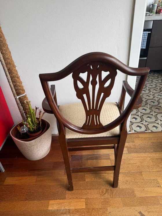 Image 1 of 2 sedie da pranzo classiche in legno in stile Art Nouveau