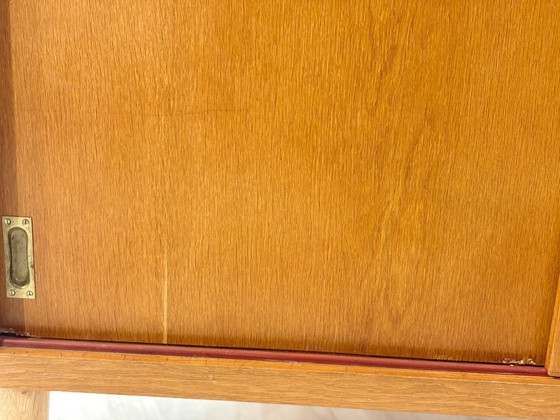 Image 1 of Plankenrek uit het midden van de 20e eeuw / Vintage dressoir / Woonkamerkast