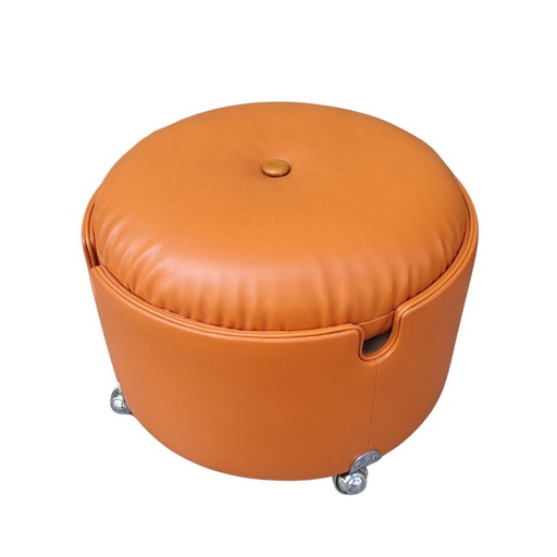 Puff naranja, serie Dilly Dally, Luigi Massoni para Poltrona Frau, 70’s - Italia