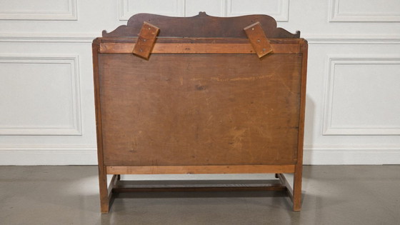 Image 1 of Sideboard with Stained Glass Doors – 85 cm high