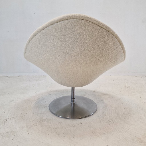 Vintage globe fauteuil met voetenbankje van Pierre Paulin voor Artifort, 1960