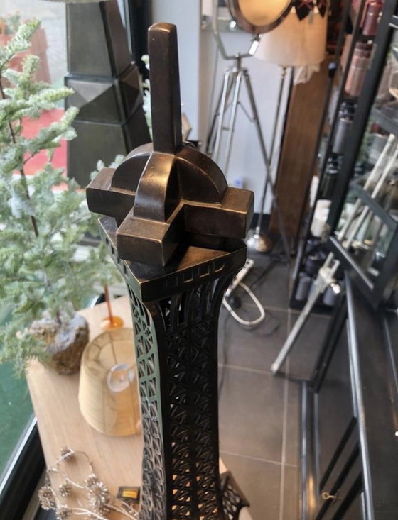 Image 1 of Neue Tafellampe Eichholtz Eiffel XXL in Bronze-Finish Eiffeltoren 110 hoch