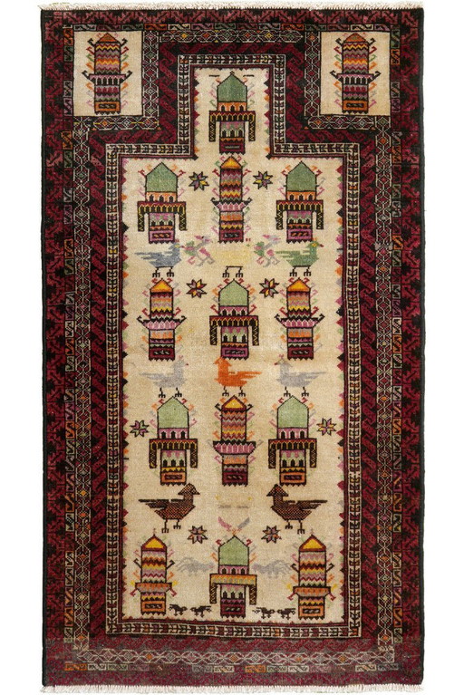 Hand-knotted Heritage rug 128 x 70 cm