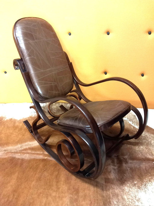 Fauteuil à bascule de Luigi Crassevig, Italie, années 1970