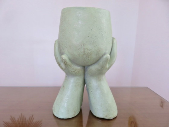 Image 1 of Large anthropomorphic vase made of fiberglass, 80-90