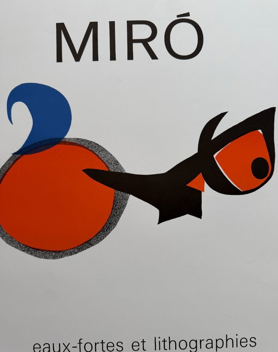 Joan Miró (1893–1983), Eaux Fortes et Lithographies, Palais Bénédictine, Fécamp, 1988, Affiche d'exposition (photo 6 of 8)