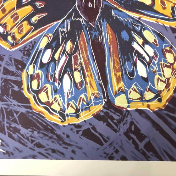1990s After Andy Warhol "Butterfly" Lithograph – Lithographs & prints, Paper (photo 4 of 11)