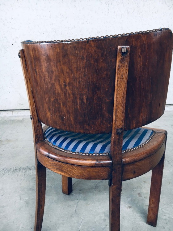 Image 1 of Ensemble de chaises Art Déco à dossier incurvé, France années 1930