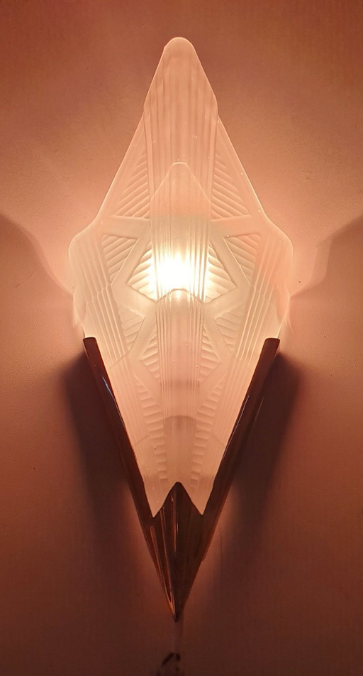 Applique murale vintage de style art déco