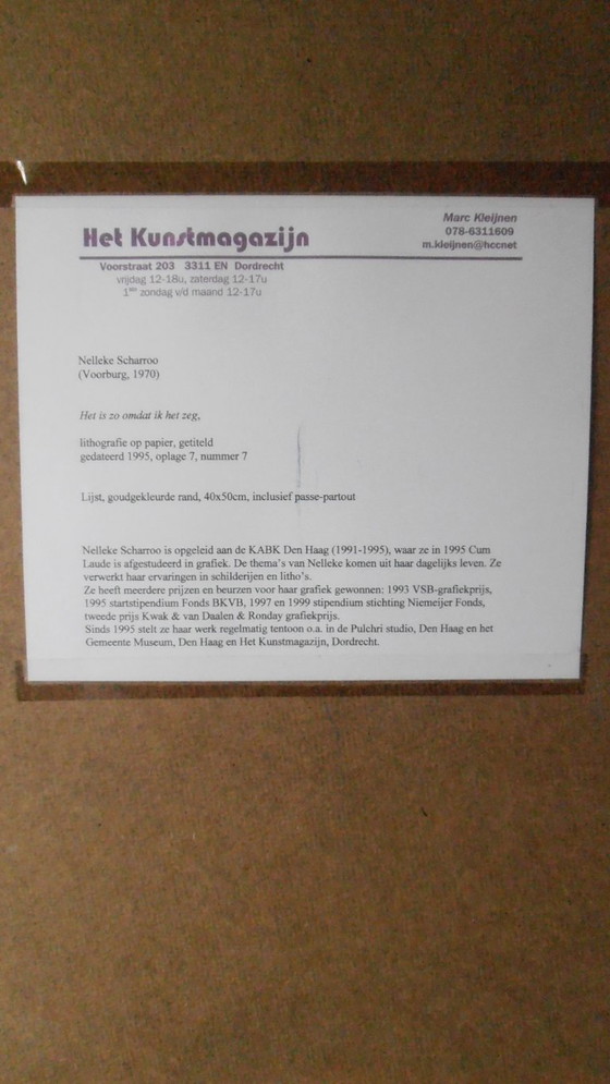 Image 1 of Nelleke Scharroo - 1995 - 7/7, ' It is so because I say so'