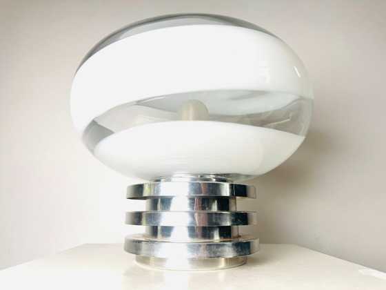 Lampada da tavolo in vetro a cupola Model 1361 di Doria Leuchten, Germania, anni '70 – Lampade da tavolo (photo 4 of 7)